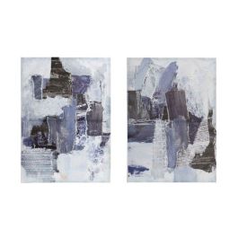 Cuadro Urban DKD Home Decor Azul Blanco 2.5 x 70 x 50 cm (2 Unidades) Precio: 23.68999952. SKU: B17SBD3TDZ