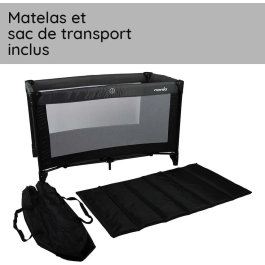 Nania Cuna de Viaje SODA 2 Niveles Cuna de Viaje Fácil de Plegar Soporta hasta 15 kg