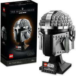 LEGO 75328 Star Wars The Mandalorian Helmet Kit de Modelo Coleccionable para Construir, Decorar y Regalar para Adultos