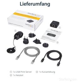 Adaptador USB 2.0 a Red RJ45 Startech PM1115U2