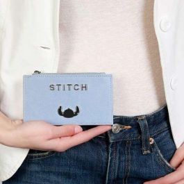 Karactermania Tarjetero Slim Lilo y Stitch Azul 5 Compartimentos para Tarjetas Monedero