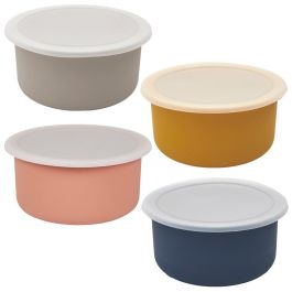 Tom et Zoe Bol de Silicona con Tapa para Bebé diámetro 12,5 cm - Ideal para Puericultura