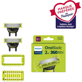 Philips Cuchillas de Repuesto OneBlade QP624/50 Acero Inoxidable con Protección para la Piel - 2 Cuchillas Precio: 40.49999954. SKU: B13HFVFZJF