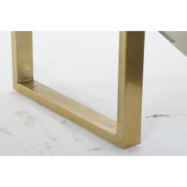 DKD Home Decor Gold dark Mesa Comedor Moderno Mango Metal Negro Dorado 89 x 75 x 180 cm