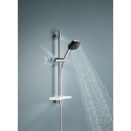 GROHE Vitalio Comfort 110 26929001 GRO4005176767685 - Set de Ducha con Rociador de 2 Chorros, Barra, Flexo y Estante - Ahorro Agua Cromo