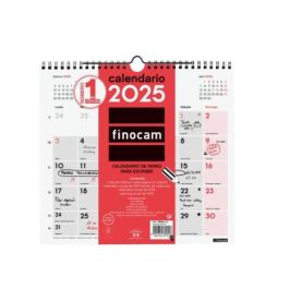 Finocam Calendario De Pared Para Escribir M-265x245 mm Neutro 2025