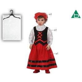 Disfraz Pastora Bebé Navideño Rojo y Negro para Niña 6-12 Meses Disfraz Pastora Bebé Navideño Rojo y Negro para Niña 6-12 Meses