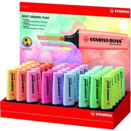 Stabilo Marcador Fluorescente Boss Original - Pack Expositor 45 Unidades, Colores Pastel, Tecnología Antisecado Precio: 45.50000026. SKU: B1BERSNLFN