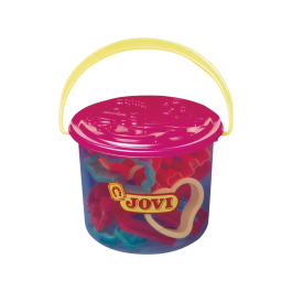 Jovi Moldes para modelar cubo, 24 unidades surtidas, 6 modelos diferentes, utiles manualidades