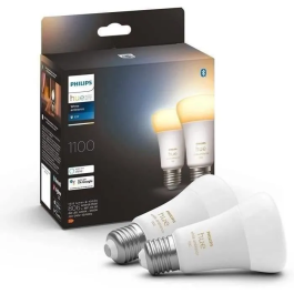 Philips Hue PHI8719514291256 Bombilla LED E27 Blanca Ambiance Equivalente 75W, 1100 Lumen, Bluetooth, Pack 2 Precio: 76.59000041. SKU: S7808916