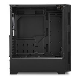 SHARKOON LIT 200 Caja Midi-Tower PC Negra con Iluminación RGB Azul, Verde, Rojo ATX, micro ATX, Mini-ITX