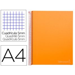 Cuaderno Espiral Liderpapel A4 Micro Jolly Tapa Forrada 140H 75 gr Cuadro 5 mm 5 Bandas4 Taladros Color Naranja Precio: 5.6748999153. SKU: B1D4WCBW8G