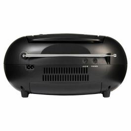 Medion MED4061275196481 Radio CD Portátil FM, 2x2.2W RMS, Color Negro