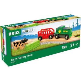 Brio Tren agrícola a batería - circuito de madera