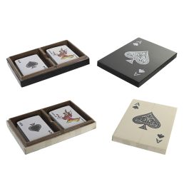 Juego DKD Home Decor Blanco Negro 12 x 3 x 18 cm Set de 2