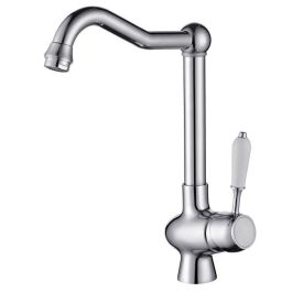 Grifo Monomando Rousseau Gris Chrome Acero Inoxidable Latón Grifo Monomando Rousseau Gris Chrome Acero Inoxidable Latón