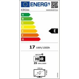 Krom Kertz pantalla para PC 60,5 cm (23.8") 1920 x 1080 Pixeles Full HD LED Negro Krom Kertz pantalla para PC 60,5 cm (23.8") 1920 x 1080 Pixeles Full HD LED Negro