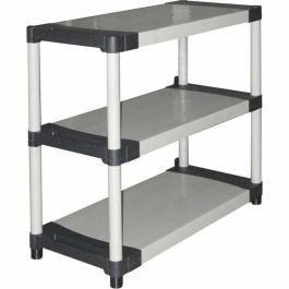 Estante de plástico - TOOD - 3 estantes - Carga 80 kg por estante - 80x40x85 cm - Negro/gris Precio: 79.49999959. SKU: B1FBY4WY5C