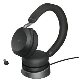 Jabra Evolve2 75 Headset Auriculares Diadema Bluetooth Negro Inalámbrico y Alámbrico On-Ear