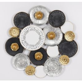 DKD Home Decor Decoración de Pared Urban de Metal con Esferas, Multicolor, Ancho 80 cm x Alto 80 cm x Fondo 4,5 cm Precio: 40.78668. SKU: S3029444
