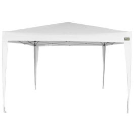Cenador plegable poliester blanco aktive 300x300x250 cm Cenador plegable poliester blanco aktive 300x300x250 cm