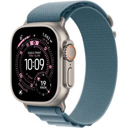 Apple Watch Ultra 3 GPS + Cellular 49mm Titanio con Correa Alpine Loop Azul Claro L