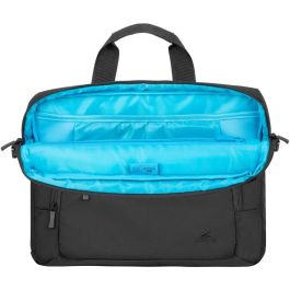 Rivacase 7521 Maletín Toploader Alpendorf para Portátiles 13.3"-14" (35.6 cm) Negro Poliéster RPET con Compartimento para Tablet