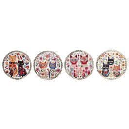 DKD Home Decor Salvamantel Shabby Diseño Gatitos Multicolor Blanco Dolomite 20x20 cm Pack 12 Unidades Precio: 49.50000011. SKU: B1952TQRD5
