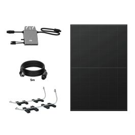 TORNASOL Kit solar autoinstalable 400W, panel solar rígido, bifacial, inclinación 20º