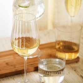 Bohemia Copa de Vino Optic Cristalin de Vidrio 50 cL Transparente Pack de 6 Unidades | Borde Fino, Ecológico, Larga Duración, Apto Lavavajillas