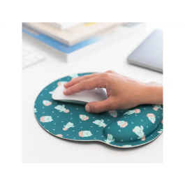 Wondee Alfombrilla de Ratón Ergonómica de Gel con Reposamuñecas Cactus 250x230 mm