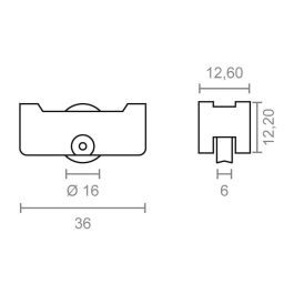 Edm Rodamiento inasa 151 rd12 zn, 36 x 12 mm, acero zincado, blíster 2 unidades Edm Rodamiento inasa 151 rd12 zn, 36 x 12 mm, acero zincado, blíster 2 unidades