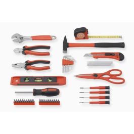 Meister Caja de herramientas completa de 44 piezas: Kit variado con alicates, martillo, destornilladores, nivel y bits, en caja de plástico Meister Caja de herramientas completa de 44 piezas: Kit variado con alicates, martillo, destornilladores, nivel y bits, en caja de plástico