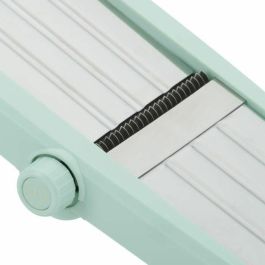 LIVOO MEN429 Mandolina 3 en 1 Acero Inoxidable - Cortador de Verduras 3-9 mm, Mango Extraíble, Empujador, Patas Antideslizantes