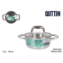 Cacerola de Acero Inoxidable 16 cm 1.5L New Caesar - Quttin (6 Unidades) Precio: 67.50000004. SKU: B196RDV6MR