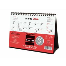 Finocam Calendario De Sobremesa 16 Meses S-210x150 mm 2025-2026, Neutro
