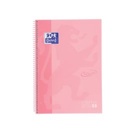 Oxford Cuaderno Touch Europeanbook 1 Write&Erase 80H A4+ 5x5 mm Microperforado T-Extradura Pack 5 Ud Flamingo Pastel