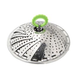 Fackelmann Profesional Cestillo Vapor Plegable de Acero Inoxidable Ø13-24cm, Apto Lavavajillas, para Verduras y Patatas