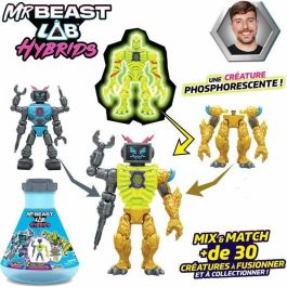 MrBeast Lab MRB0630996249055 Pack de 2 Figuras - Combina y Combina Modelo Aleatorio + Media Figura