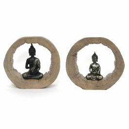 Figura Oriental DKD Home Decor Negro Natural 6 x 18.5 x 20.5 cm (2 Unidades) Precio: 24.50000014. SKU: S3039643