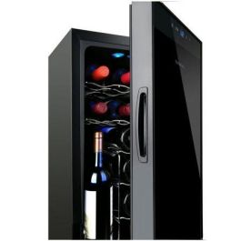 VINOTECA TAURUS PTWC-12 - 12 BOTELLAS - 65W - 8-18ºC - PUERTA CRISTAL - ILUMINACIÓN AZUL INTERIOR