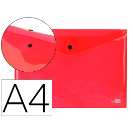 Liderpapel 34040 Carpeta Dossier con Broche, Polipropileno, Rojo Transparente, DIN A4, Capacidad 50 Hojas Precio: 6.7899997. SKU: B1HNWE7PW8