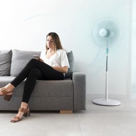 Cecotec Energy Silence 600 Max Flow Ventilador de Pie 18" (45 cm) 70W 6 Aspas 3 Velocidades Oscilación 75° Altura Regulable Blanco Cecotec Energy Silence 600 Max Flow Ventilador de Pie 18" (45 cm) 70W 6 Aspas 3 Velocidades Oscilación 75° Altura Regulable Blanco