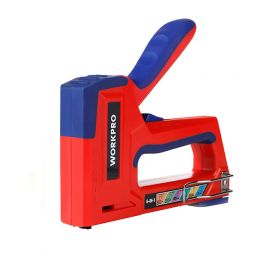 Workpro Grapadora 6 en 1 Multifunción, Compatible con Grapas T21, T50, T25, T20, 18ga y Pin, Dos Potencias de Grapado, Diseño Ergonómico, Azul y Rojo Precio: 24.50000014. SKU: B1GXP226CJ