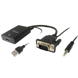 EQUIP ADAPTADOR VGA MACHO A HDMI HEMBRA CON AUDIO JACK 3.5" Precio: 14.95000012. SKU: B1JBD76BKK