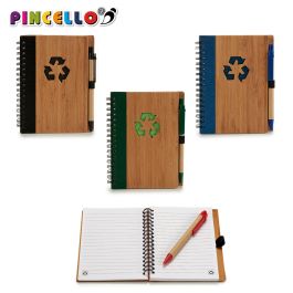 Libreta Bambú Reciclada con Bolígrafo 16x12 cm - Pincello (24 Unidades) Libreta Bambú Reciclada con Bolígrafo 16x12 cm - Pincello (24 Unidades)