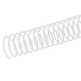 Espiral Metalico Q-Connect Blanco 64 5:1 6 mm 1 mm Caja De 200 Unidades