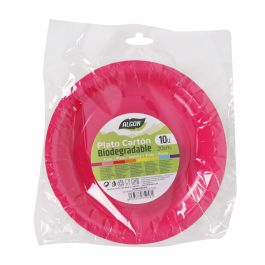 Set de 10 platos de cartón fucsia Algon 20 cm (36 Cajas) Set de 10 platos de cartón fucsia Algon 20 cm (36 Cajas)