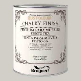 Bruguer Pintura a la Tiza Chalky Finish Muebles Blanco Antiguo 0,125L Efecto Tiza Ultra Mate 5397511
