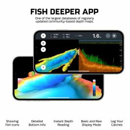 Deeper DEE4779032950992 Sonda de Pesca Inalámbrica CHIRP+3D con GPS y Creación de Mapas 3D - Negra